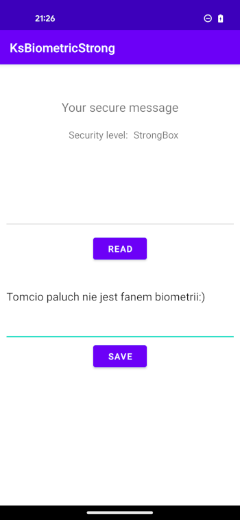 Android Keystore & Biometria - cz. II [PL]